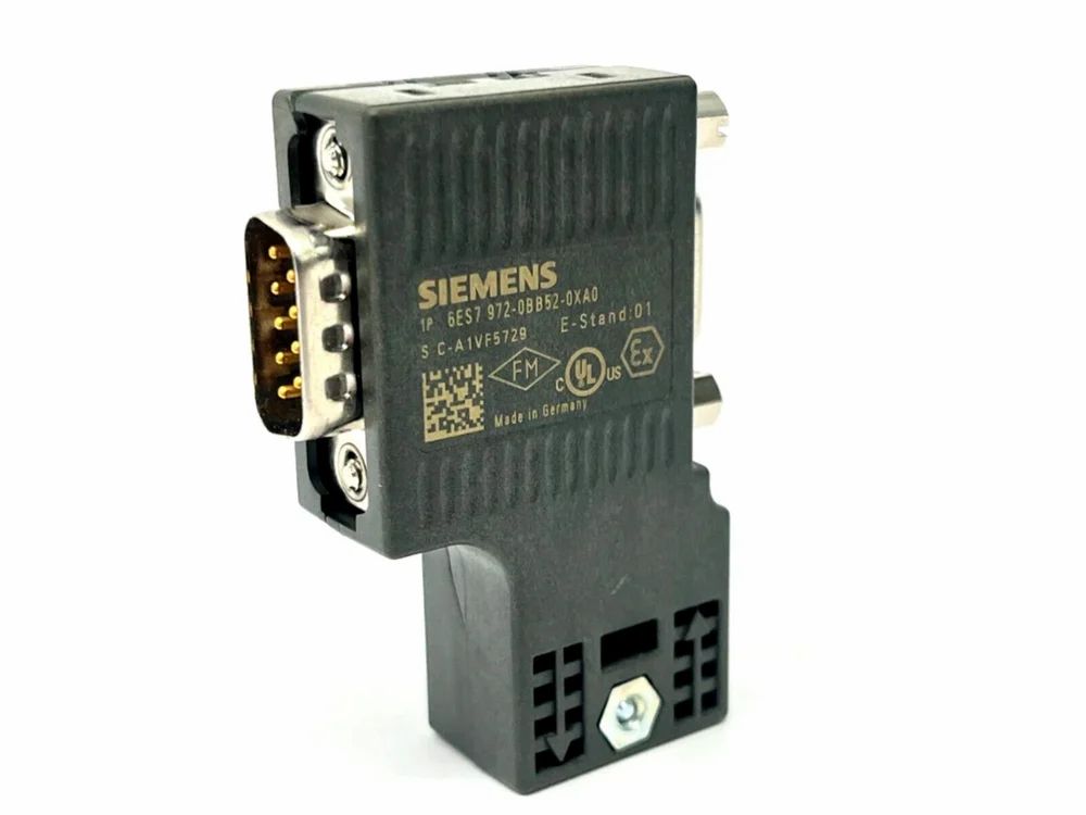 Siemens 6ES7972-0BB52-0XA0 | PROFIBUS FC Connector 90° with PG Socket - JRM Solutions